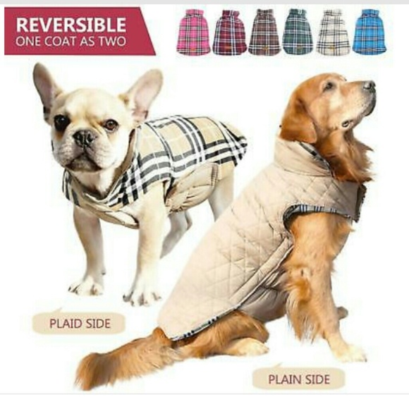 NWT Kuoser Reversible Plaid Dog Coat - Picture 3 of 7
